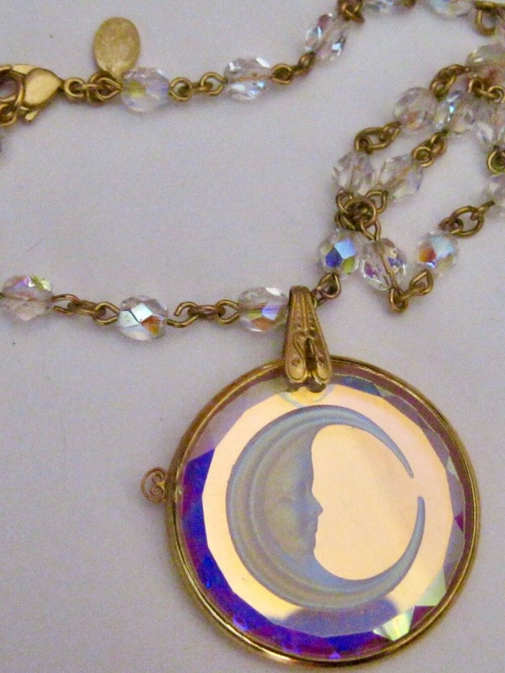 KIRKS FOLLY EXQUISITE RARE SIGNED PENDANT NECKLACE FROM THE 1980'S
